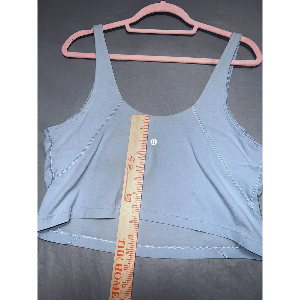Lululemon Align Tank Top Light Blue Nulu Yoga Crop Bra Top
